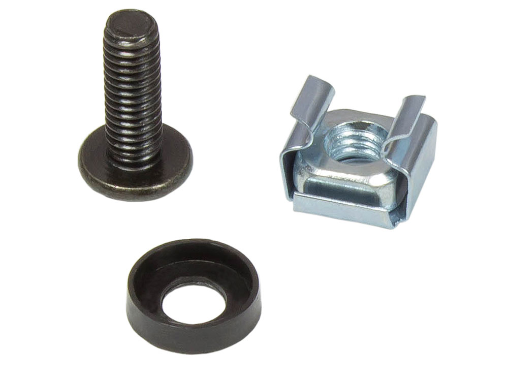 Befestigungssatz M6, Schrauben 20 mm, 50er Set, schwarz, Good Connections®