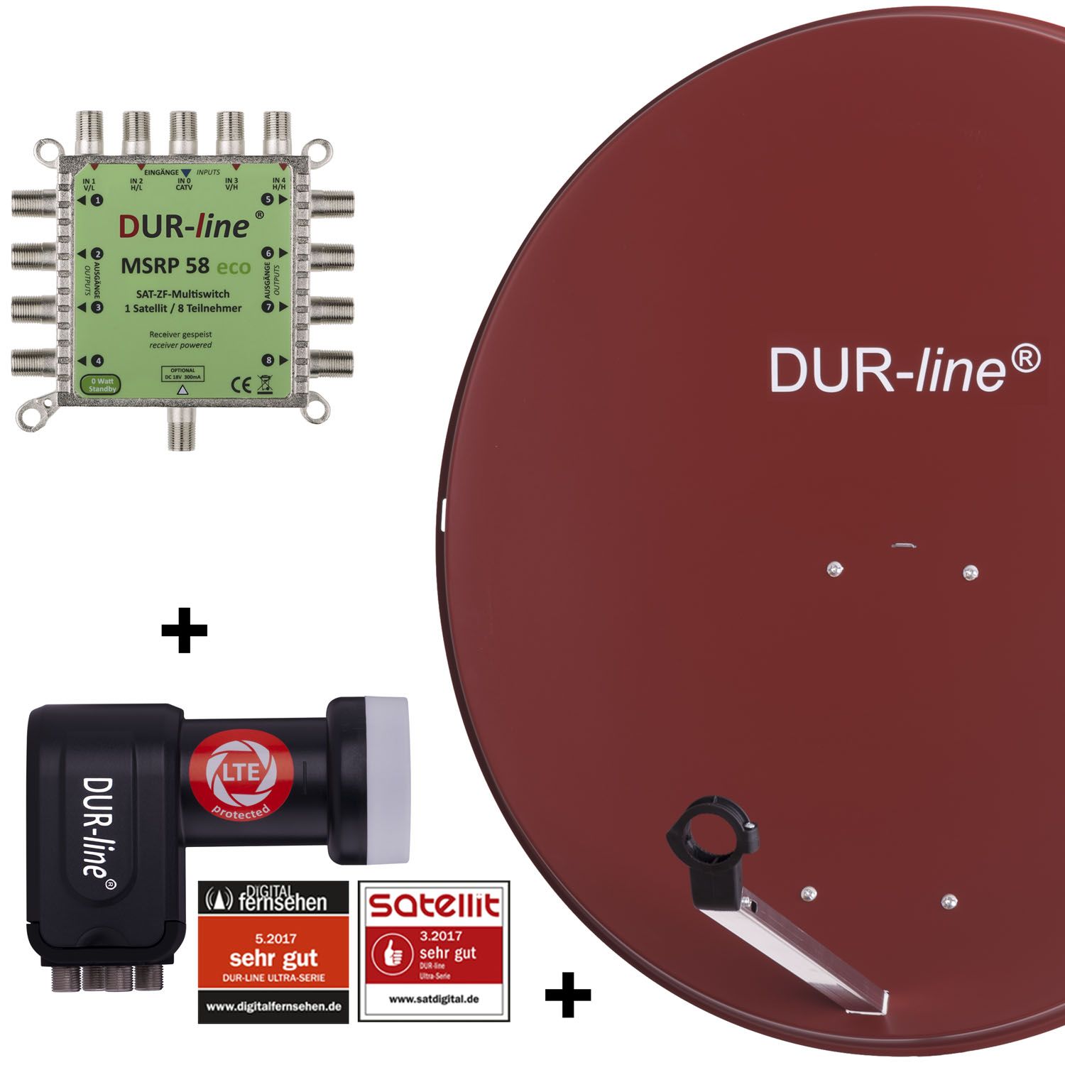 DUR-line MDA 90 R 1S/8T ECO - 8 TN Multischalter Set