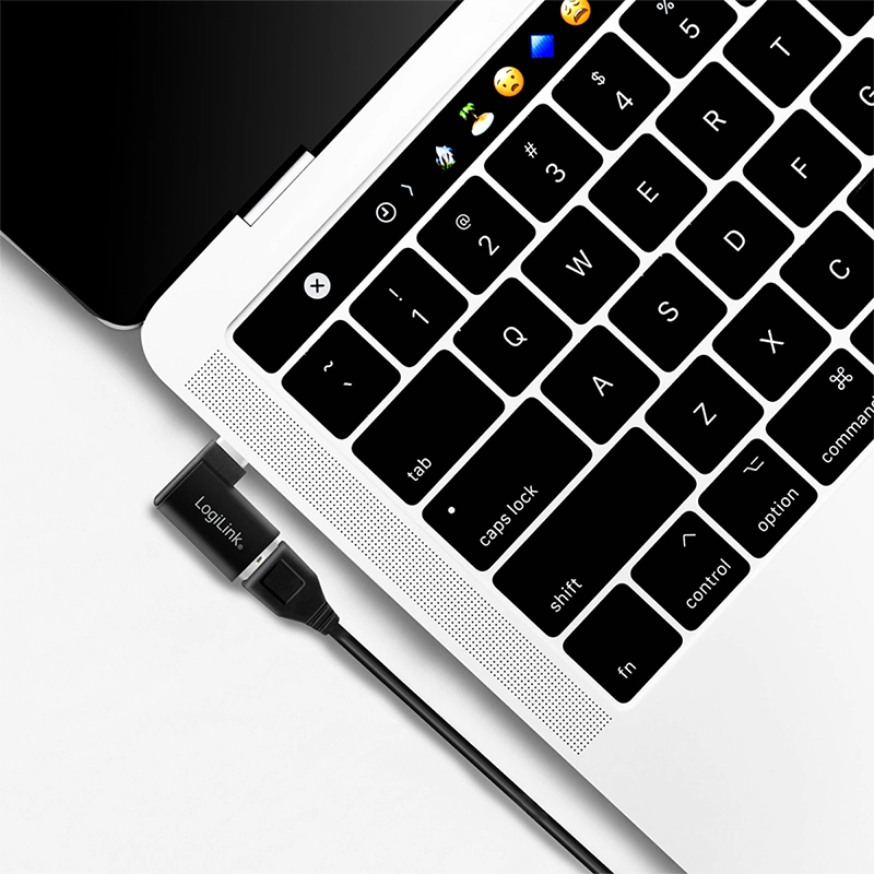 USB 3.2 Gen1 Type-C Adapter, C/M zu USB-A/F, 90° gewinkelt, schwarz