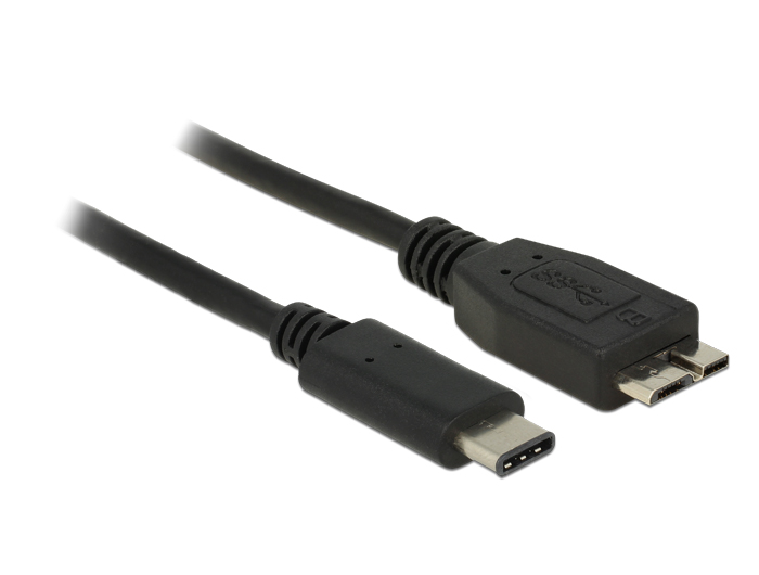 Kabel SuperSpeed USB 10 Gbps (USB 3.1, Gen 2) USB Type-C™ Stecker an USB Typ Micro-B Stecker 0,5 m s