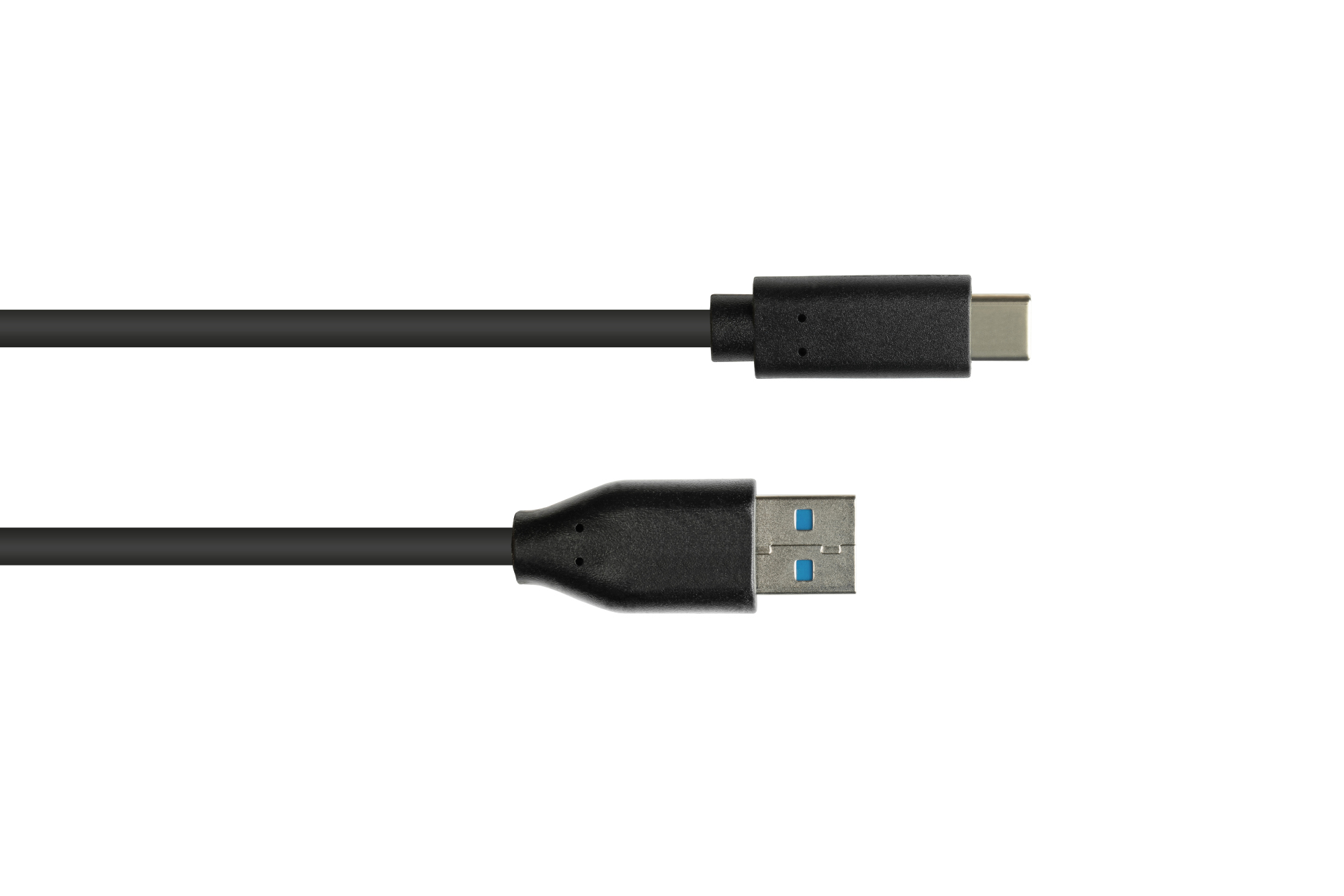 Anschlusskabel USB 3.0, USB 3.0 A Stecker an USB-C™ Stecker, CU, schwarz, 5m, Good Connections®
