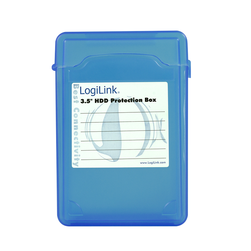 Festplatten Schutz-Box für 3,5" HDDs, blau