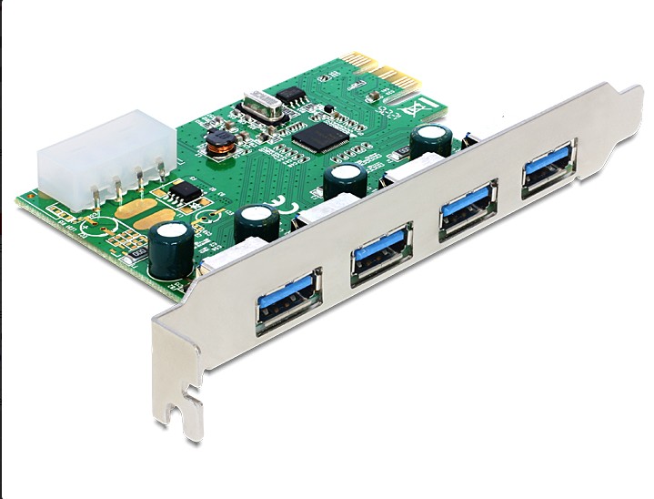 PCI Express Karte, USB 3.0, 4 Port NEC-Chipset , Delock® [89