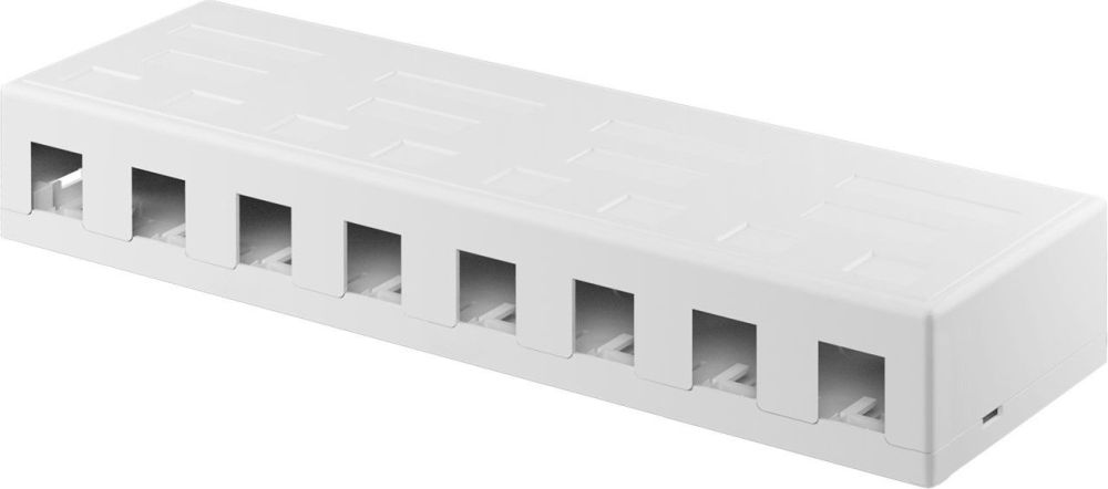 KeyStone Leergehäuse 8-port, Snap-In Montage, weiß KeyStone Leergehäuse 8-port, Snap-In Montage, weiß