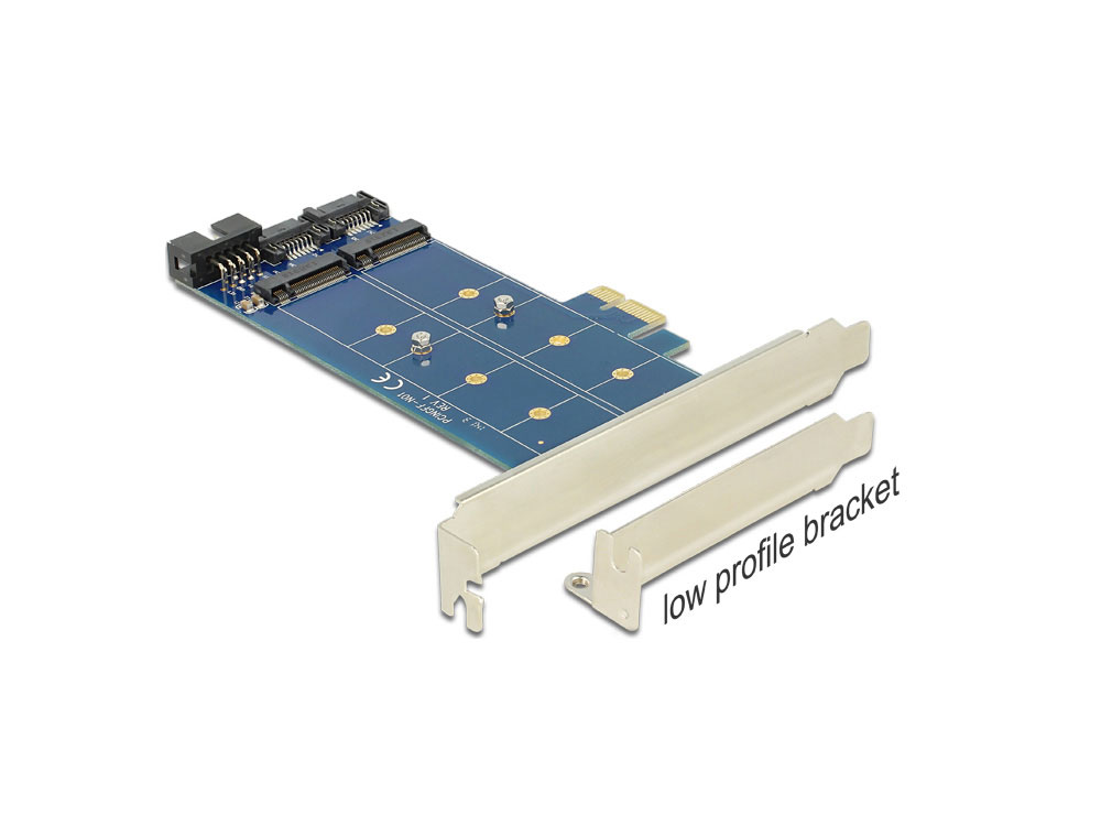 PCI Express Karte an 2 x intern M.2 NGFF, Delock® [89374]