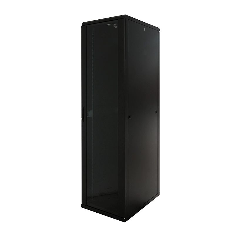 19" Netzwerk Standschrank, 16HE, 600 x 600 mm, schwarz