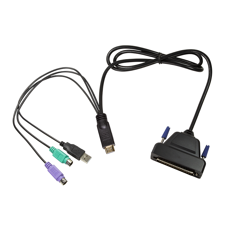 KVM-Konsole mit 17" Bildschirm, HDMI, Full HD, USB-A, PS/2