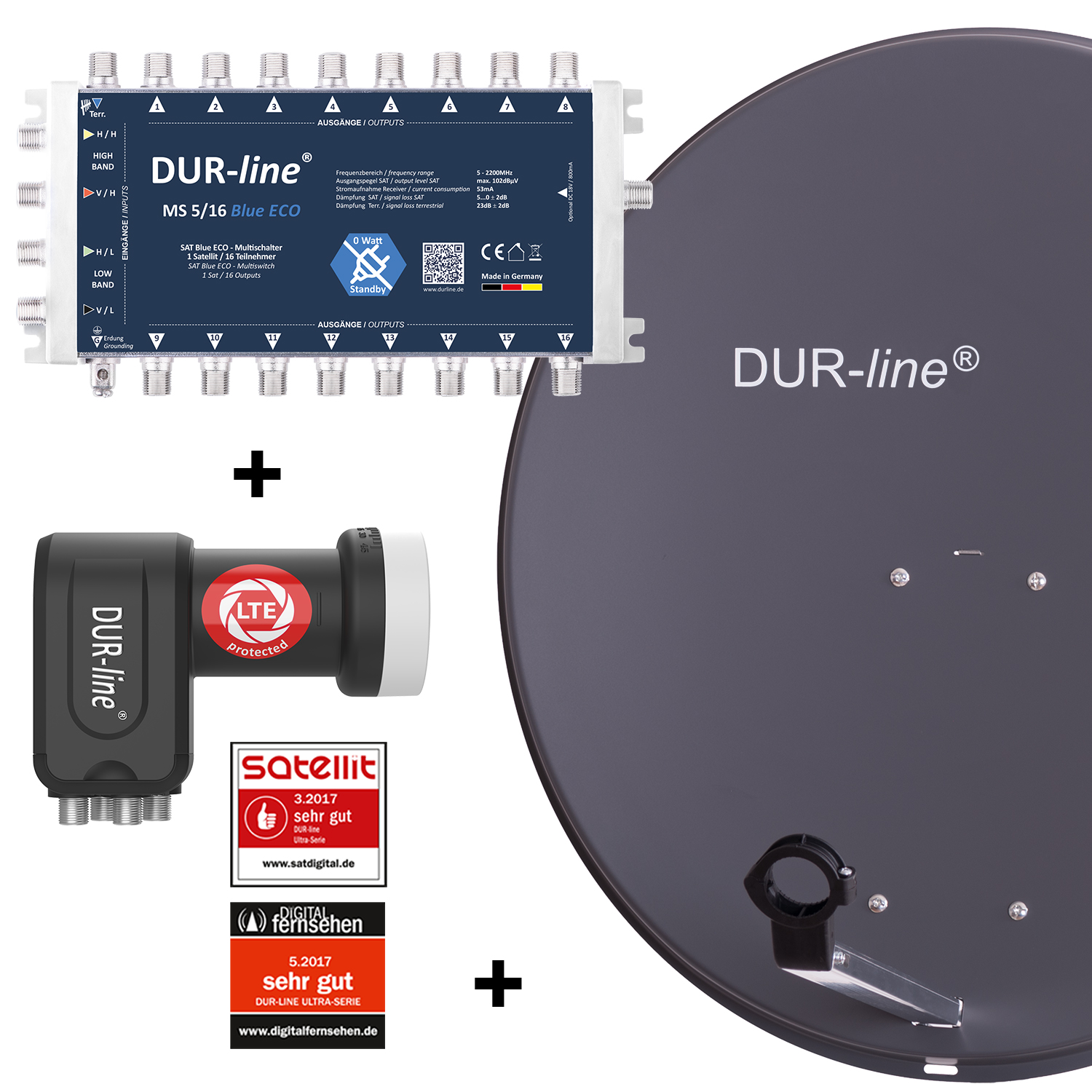 DUR-line MDA 80 A 1S/16T Blue ECO - 16 TN Multischalter Set