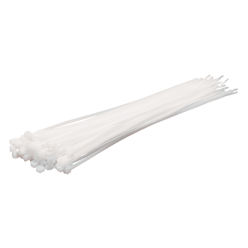 Kabelbinder, PA66, 100 Stk., transparent, B: 3,4 mm, L: 300 mm