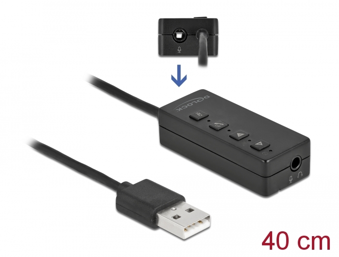 USB Headset und Mikrofon Adapter mit 2 x 3,5 mm Klinkenbuchs
