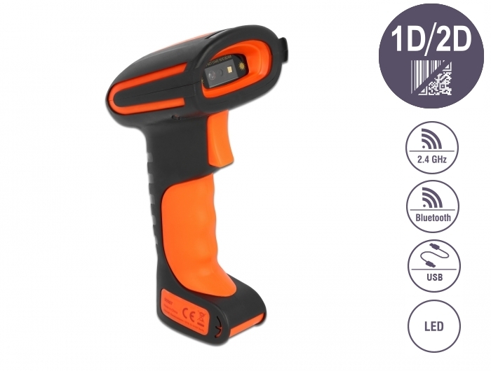 Industrie Barcode Scanner 1D und 2D für 2,4 GHz, Bluetooth o