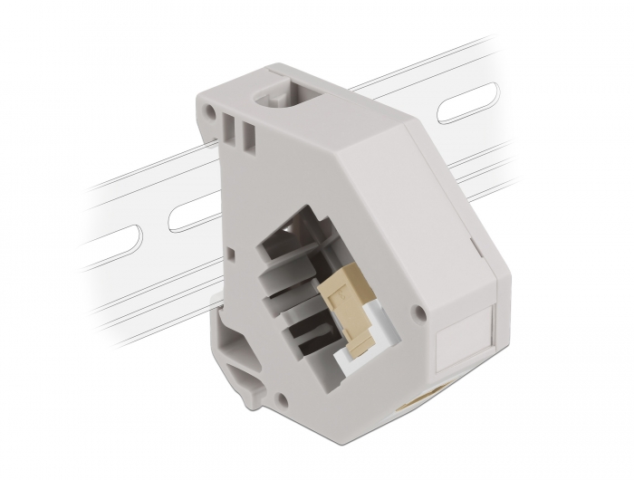 Hutschienenadapter mit Keystone SC Simplex Buchse zu SC Simp