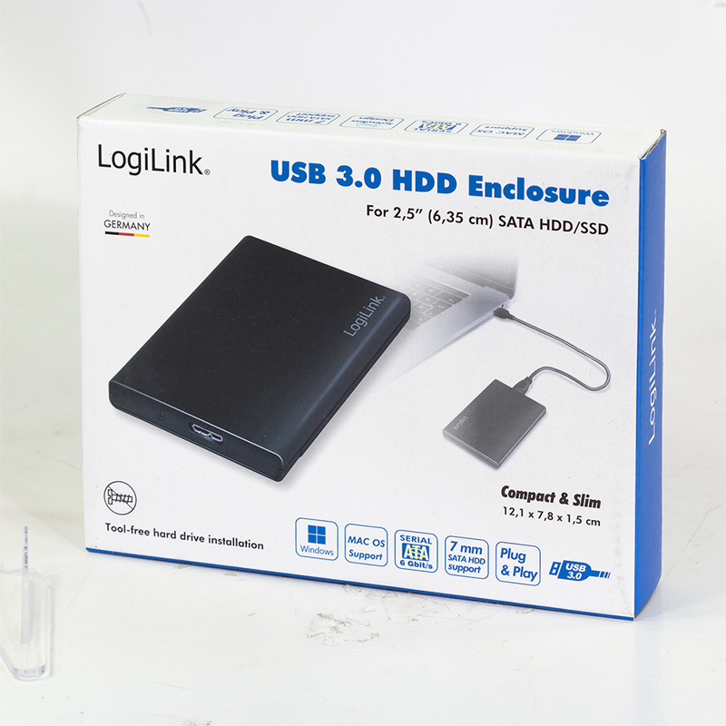 Festplattengehäuse 2,5", SATA, USB 3.0