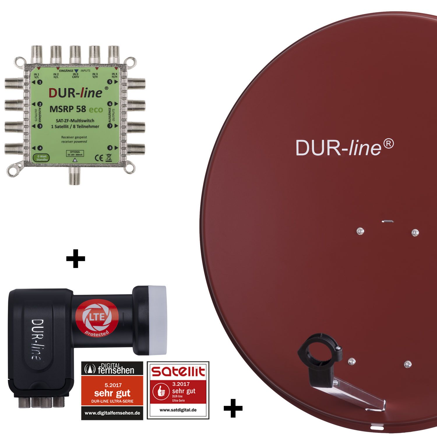 DUR-line MDA 80 R 1S/8T ECO - 8 TN Multischalter Set