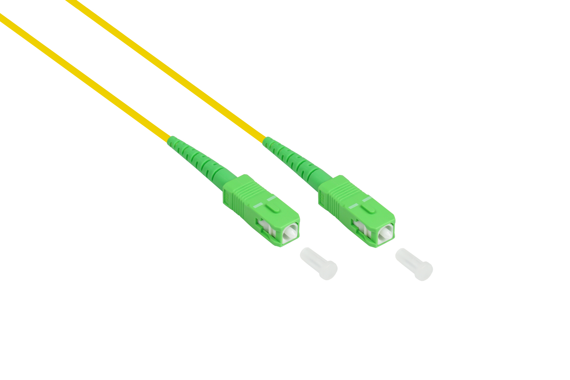 Patchkabel LWL Simplex OS2 (Singlemode, 9/125) SC (APC) / SC (APC), LSZH, 10m, Good Connections®