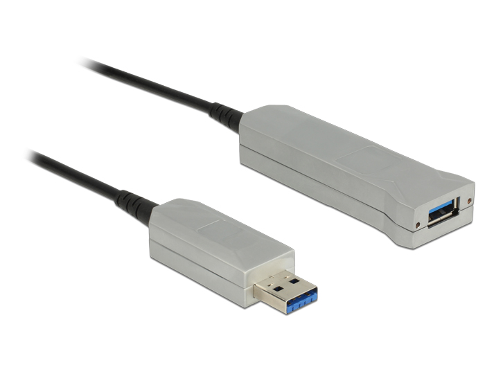 Aktives Optisches Kabel USB 3.0-A Stecker an USB 3.0-A Buchse 20m, Delock® [83739]