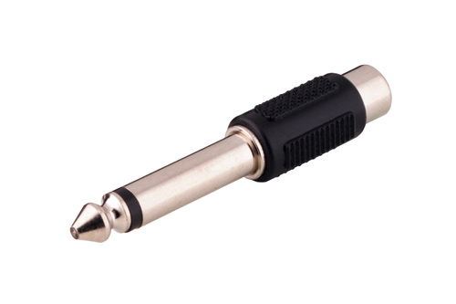 Audio Adapter 6,3mm Klinke Mono Stecker / Cinch Buchse, Good Connections®
