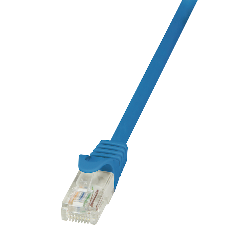 Patchkabel EconLine, Cat.5e, U/UTP, blau, 1 m