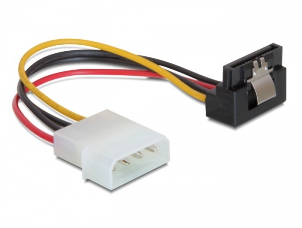 Kabel Power SATA HDD mit Metallclip > 4pin Stecker– gewinkelt, Delock® [60121]