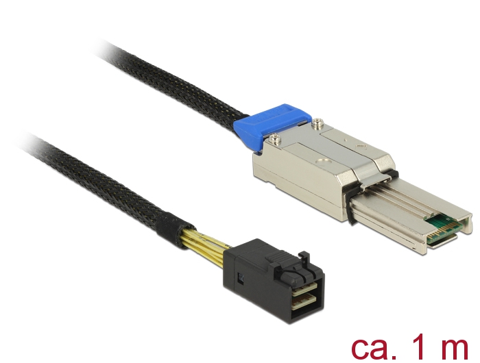 Kabel Mini SAS HD SFF-8088 an Mini SAS HD SFF-8643, 1m, Delock® [83620]