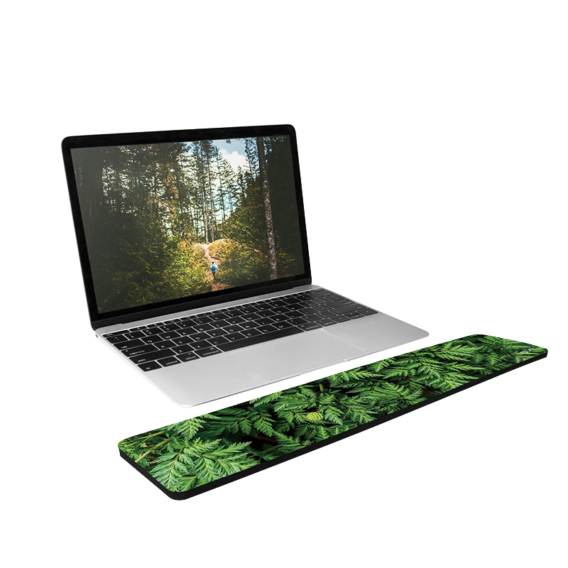 Gaming Tastaturpad, Handgelenkauflage, "Wald" breit