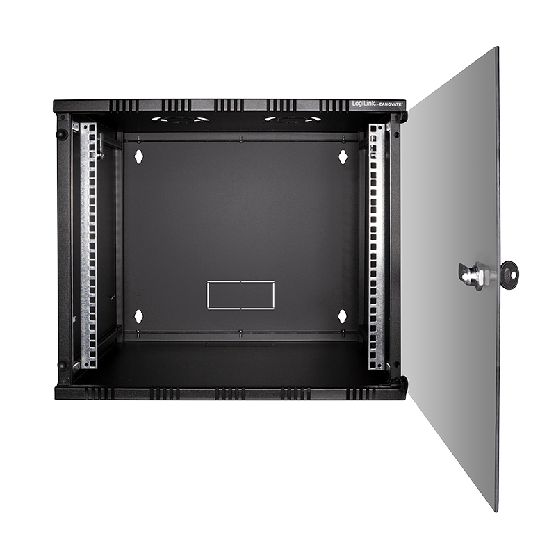 19" SOHO Wandschrank, 15HE 540 x 400 mm, unmontiert, schwarz