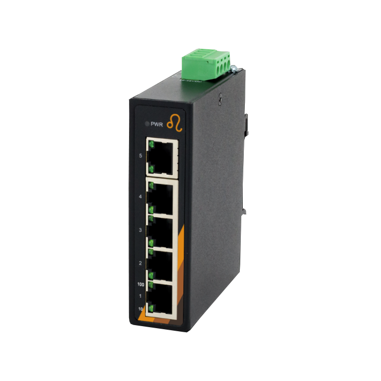 5 Port Industrie Ethernet Switch 5*10/100Tx, 12-48VDC Power