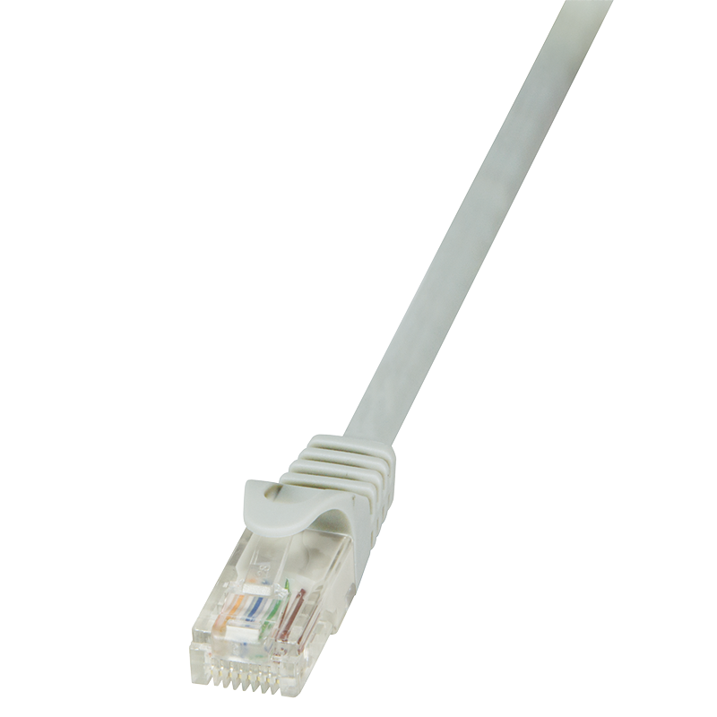 Patchkabel EconLine, Cat.5e, U/UTP, grau, 0,5 m