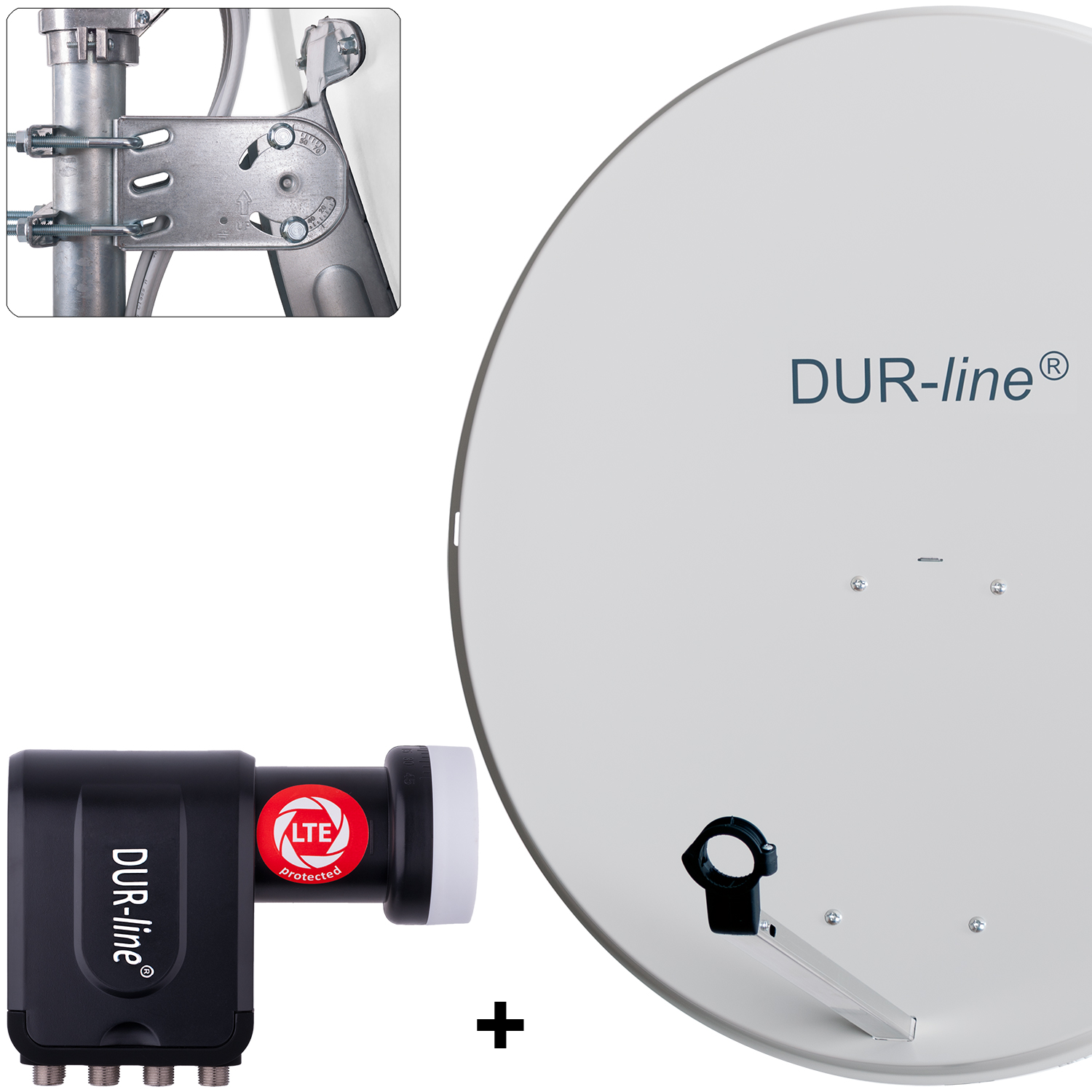 DUR-line MDA 90 G + +Ultra Octo LNB - 8 TN LNB Set