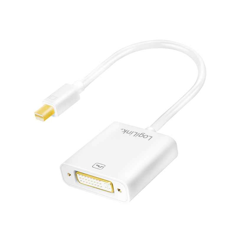 DisplayPort-Adapter, mDP/M zu DVI/F, 1080p, weiß, 0,1 m
