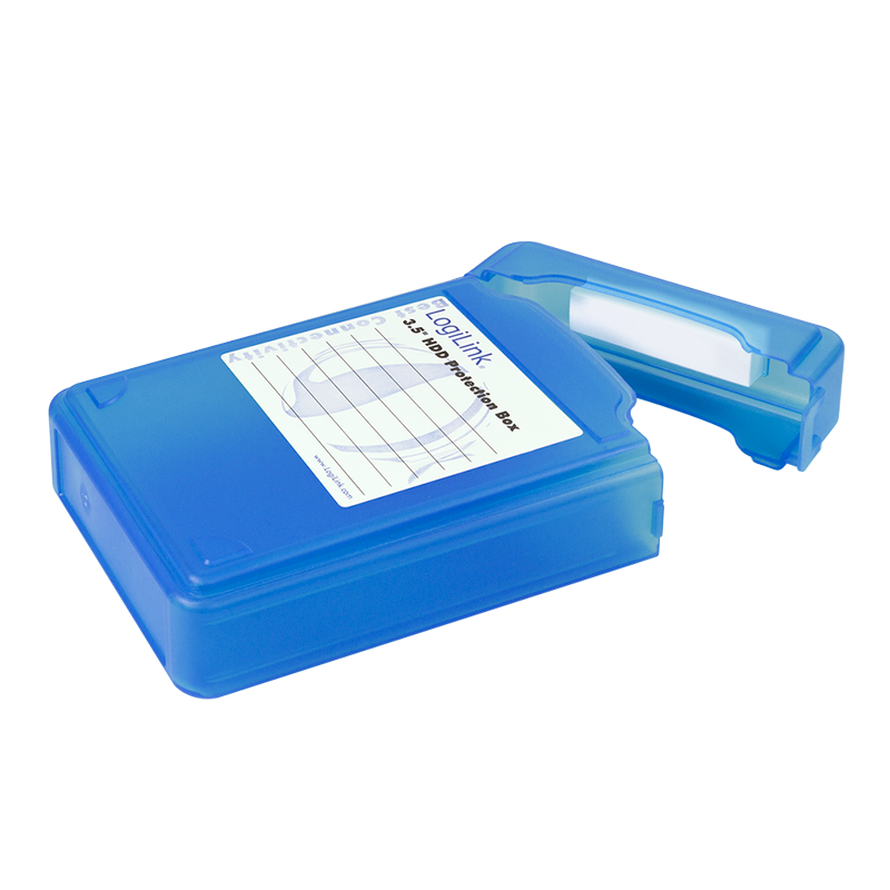 Festplatten Schutz-Box für 3,5" HDDs, blau