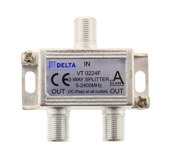 2-fach Sat-Verteiler 5-2400 MHz, unicable tauglich 2-fach Sat-Verteiler 5-2400 MHz, unicable tauglich