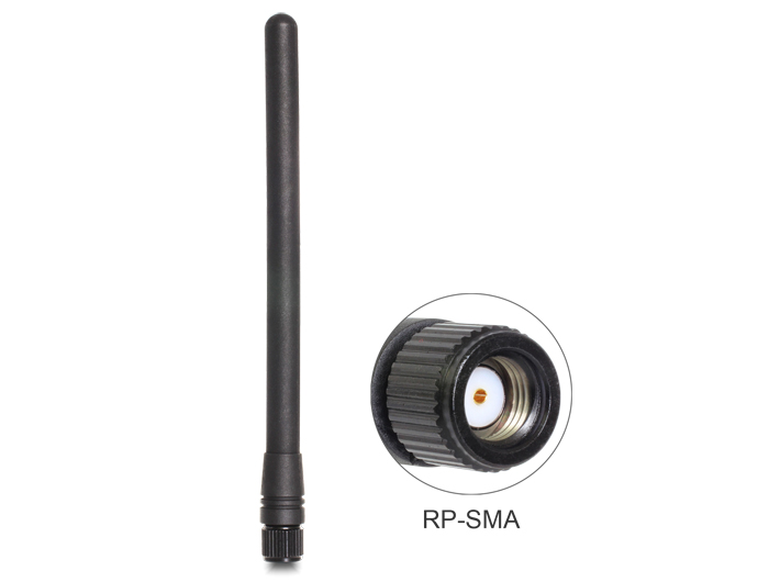 Antenne ZigBee 868 MHz RP-SMA 2 dBi starr, Delock® [88688]