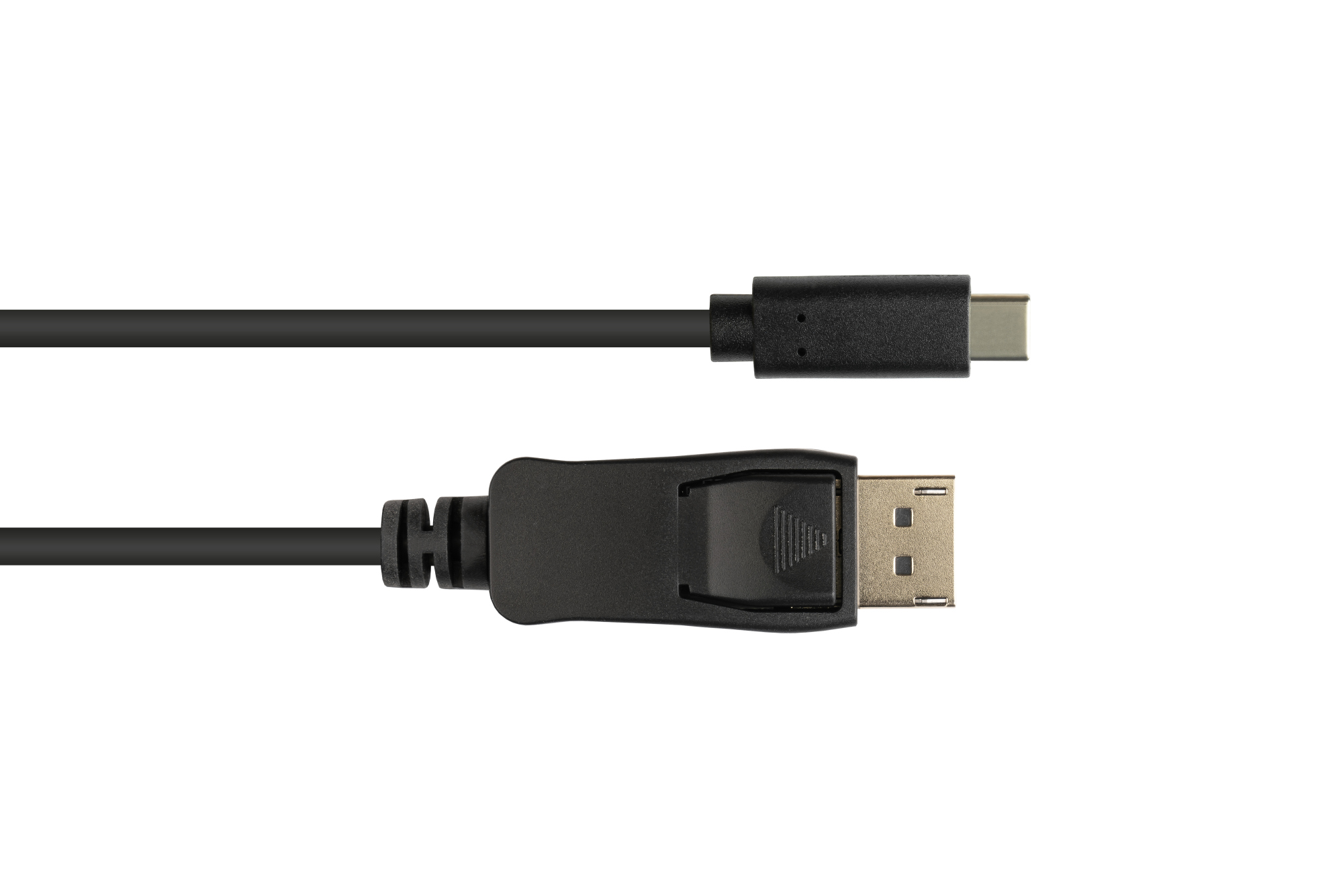Adapterkabel USB-C™ Stecker an DisplayPort 1.2 Stecker, 4K / UHD @60Hz, CU, schwarz, 10m, Good Conne
