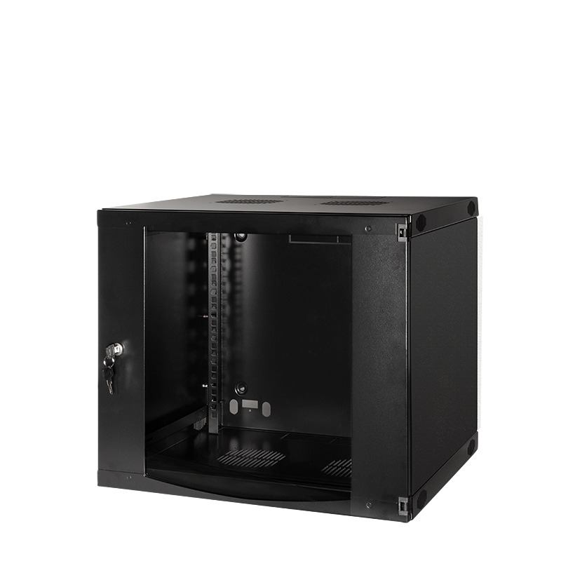 19" Wandschrank 9HE 540 x 450 mm, unmontiert, schwarz