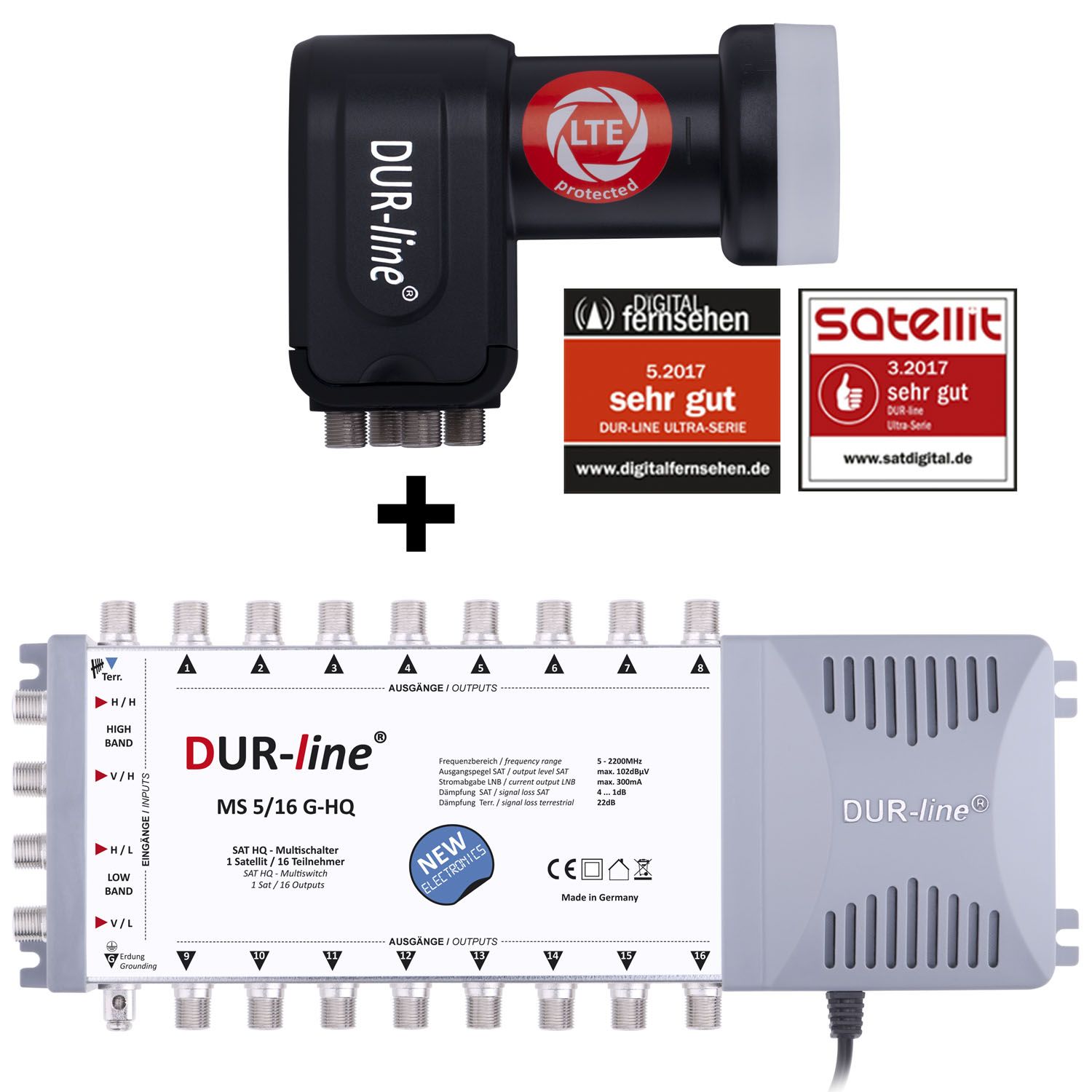 DUR-line MS-S 5/16-Q - Multischalter Set DUR-line MS-S 5/16-Q - Multischalter Set