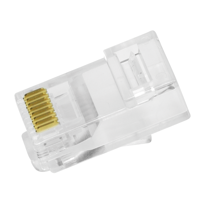 RJ45-Modularstecker, Cat.6, ungeschirmt, vorne offen, 50 Stk.