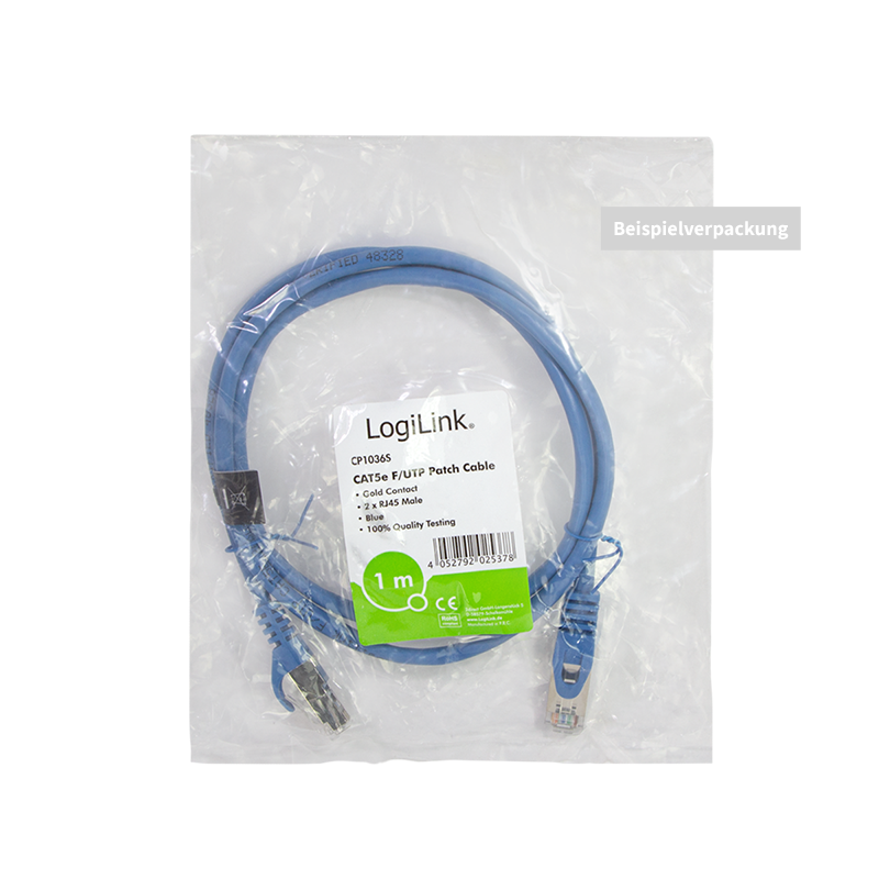 Patchkabel EconLine, Cat.5e, F/UTP, blau, 5 m