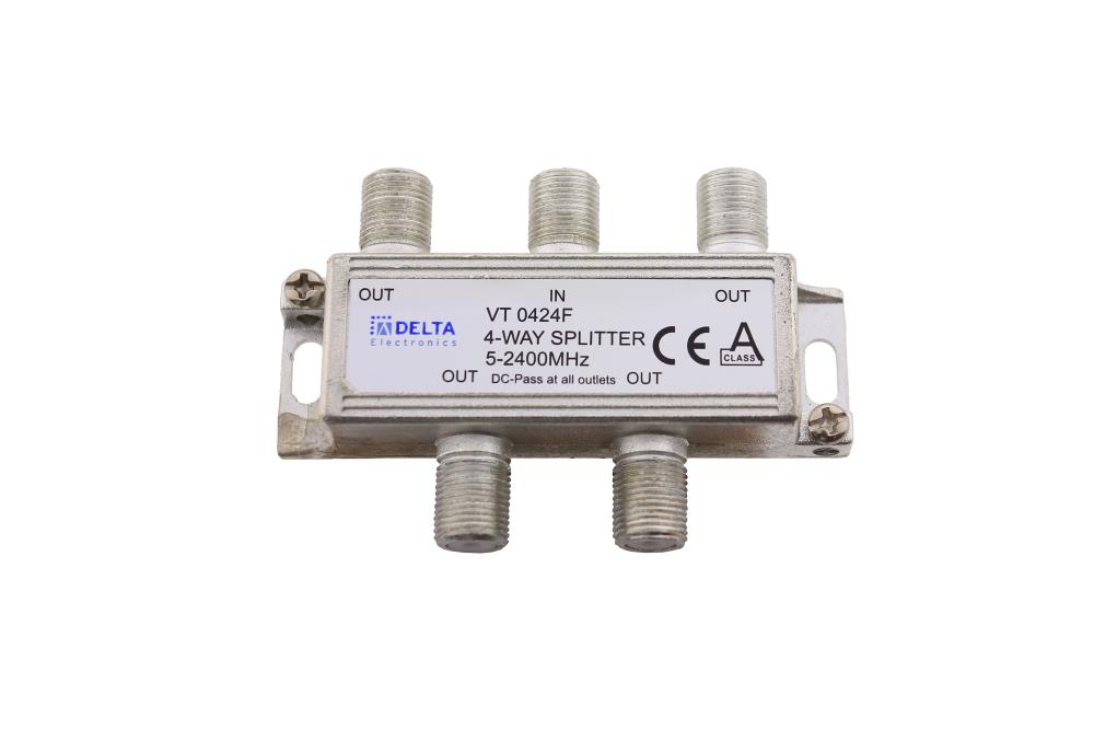 4-fach Sat-Verteiler 5-2400 MHz, unicable tauglich 4-fach Sat-Verteiler 5-2400 MHz, unicable tauglich