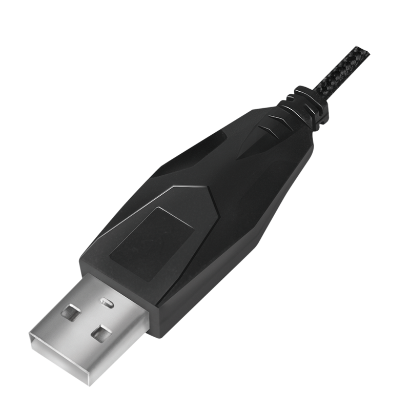Ergonomische USB-Gaming-Maus, 2400 dpi, schwarz