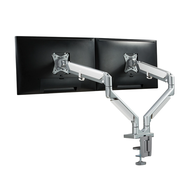 Monitorhalterung 2-fach, 17–32", Aluminium, Curved Screens