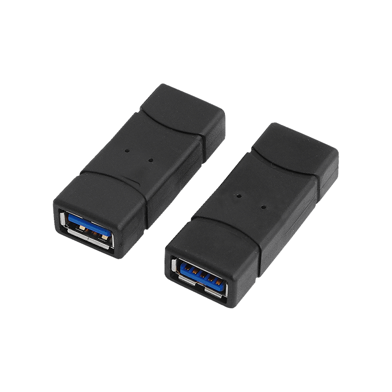 USB 3.0-Adapter, USB-A/F zu USB-A/F, schwarz