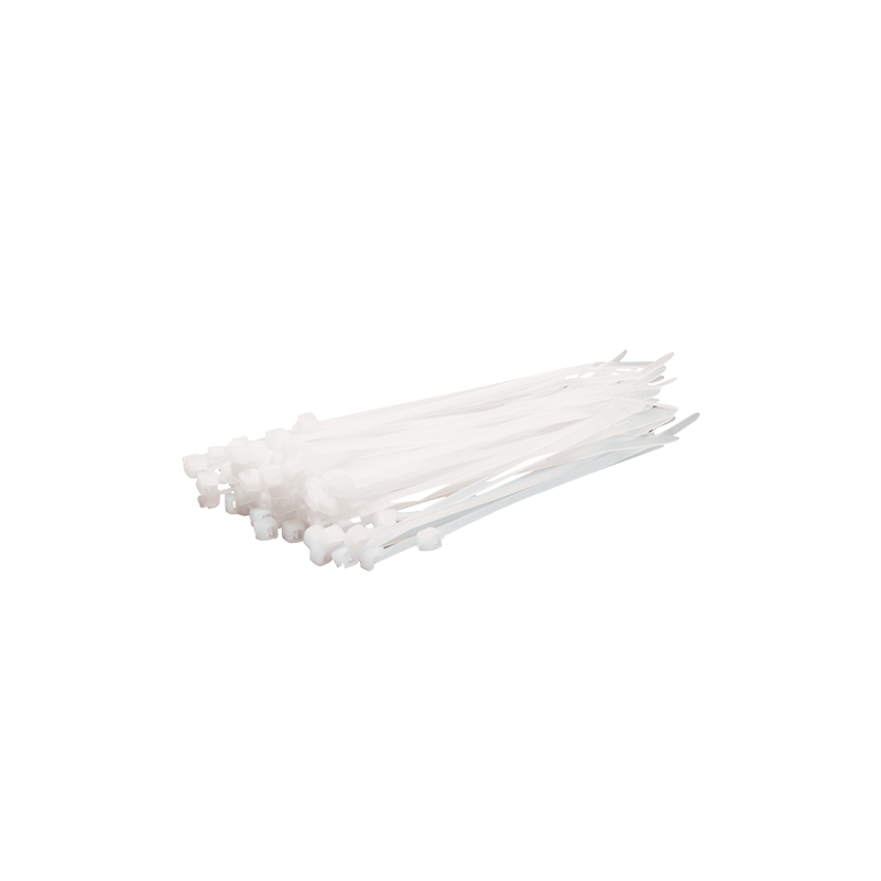Kabelbinder, PA66, 100 Stk., transparent, B: 2,5 mm, L: 100 mm