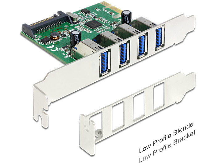 PCI Express Karte > 4 x USB 3.0, Delock ® [89360]