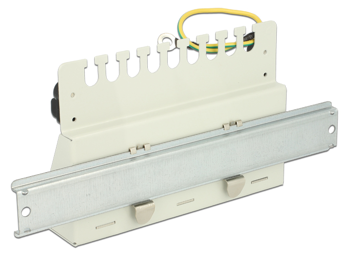 Keystone Desktop Patchpanel 8 Port grau, Delock® [43336]