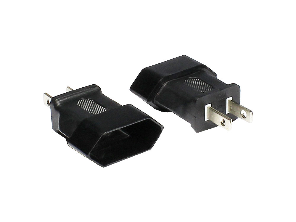 Stromadapter, USA 2pin Stecker auf Euro 2pin Buchse, Good Co