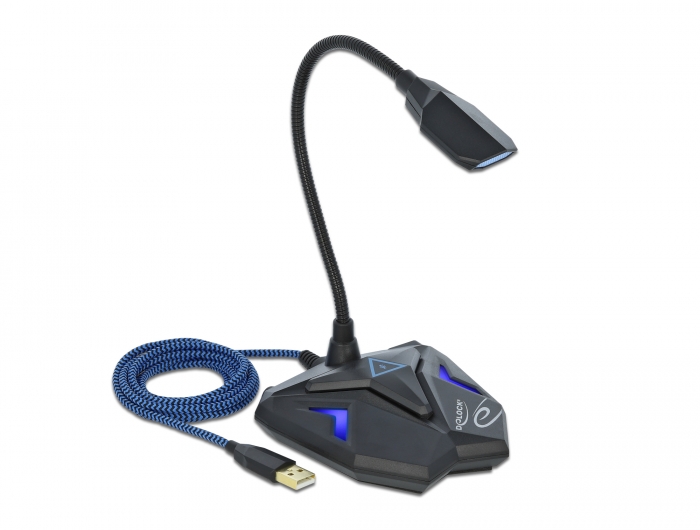 Desktop USB Gaming Mikrofon mit Schwanenhals und Mute Button