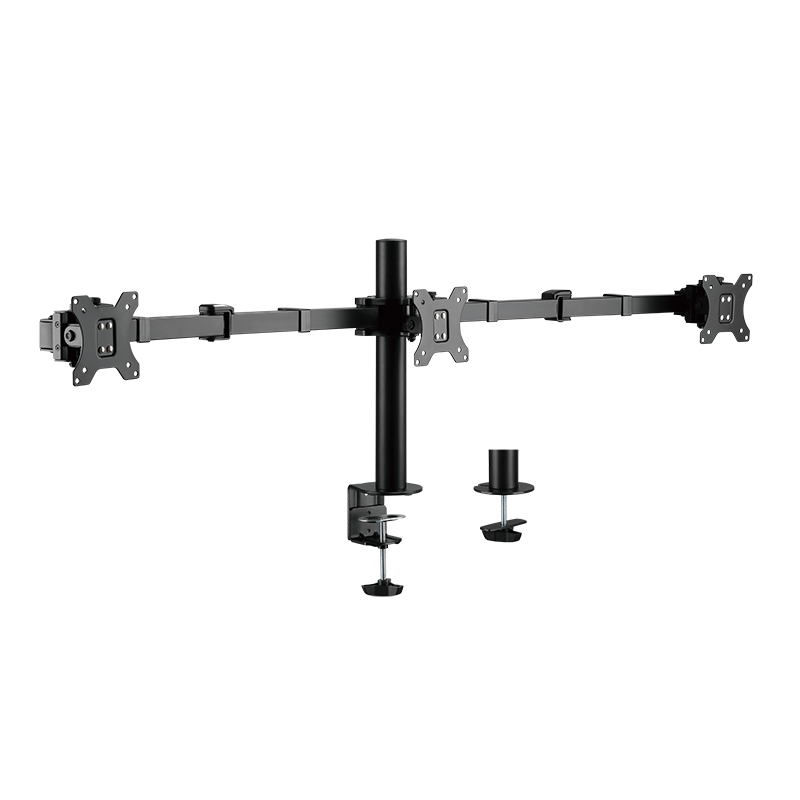 Monitorhalterung 3-fach, 17–27", Armlänge: verstellbar