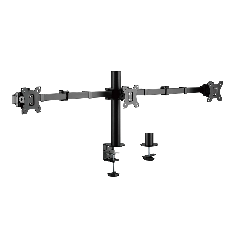 Monitorhalterung 3-fach, 17–27", Armlänge: verstellbar