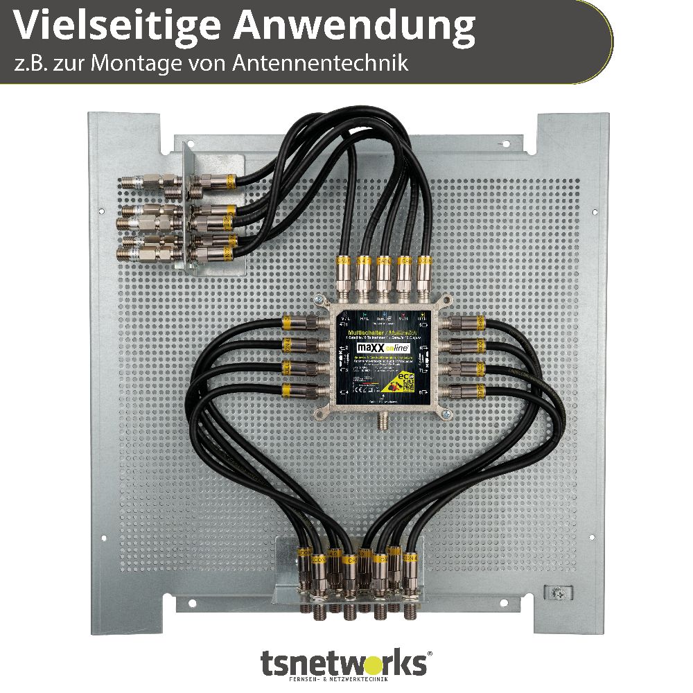 40x40cm Lochblech Montageplatte für z.B. Antennenanlagen